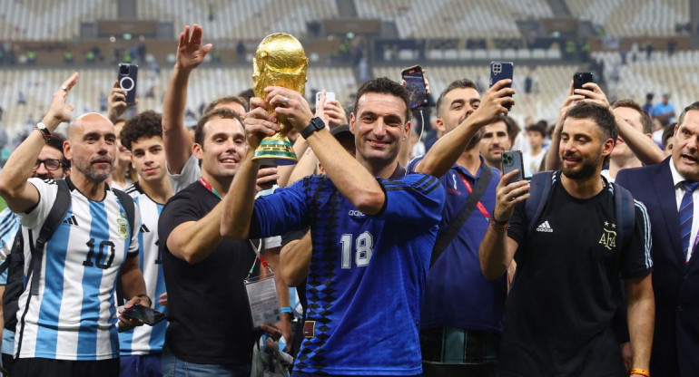 Lionel Scaloni, Mundial Qatar 2022. Foto: REUTERS