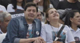 Padres de Fernando Báez Sosa en el acto en Dolores. Foto: NA.