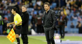 Gallardo y Galtier en el amistoso entre el PSG y el Riyadh Season Team. Foto: REUTERS.