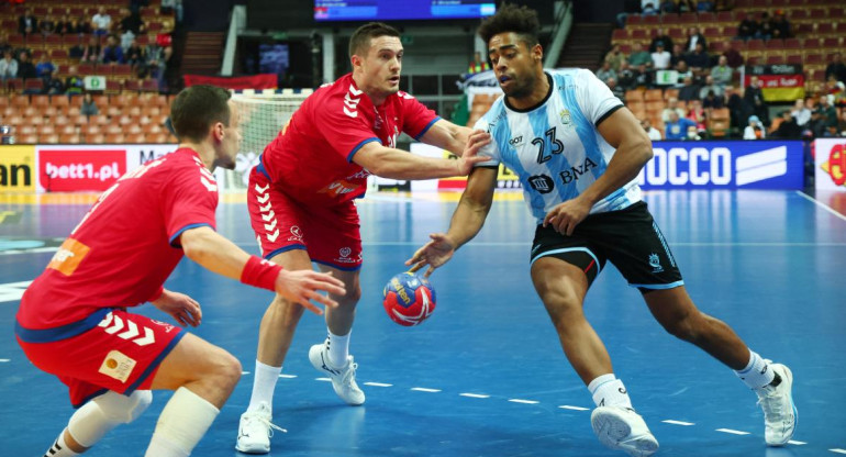 Mundial de Handball 2023, Argentina vs. Serbia. Foto: REUTERS
