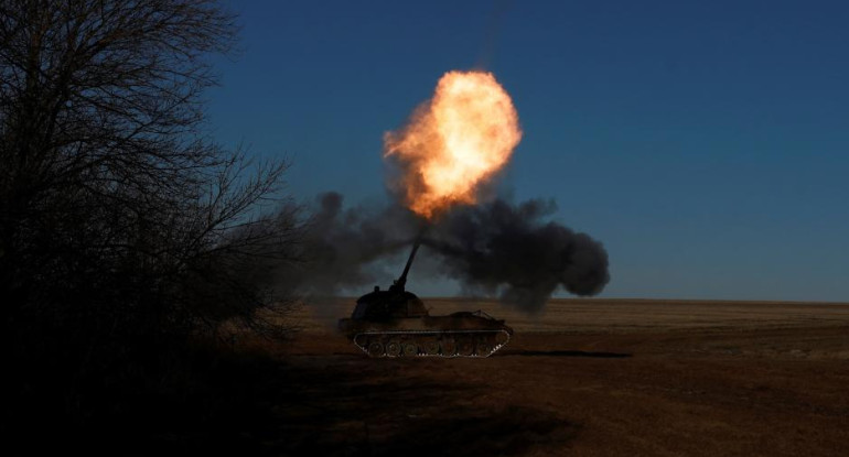 Guerra Rusia y Ucrania, tanques de guerra, EFE