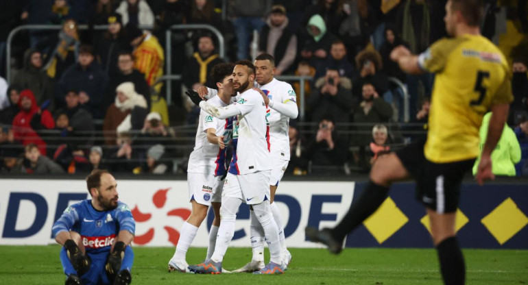 PSG venció a Pays de Cassel; Copa de Francia. Foto: Reuters.