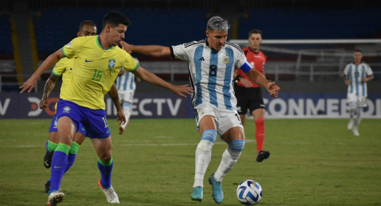 Argentina vs. Brasil, Sudamericano Sub20. Foto: NA.