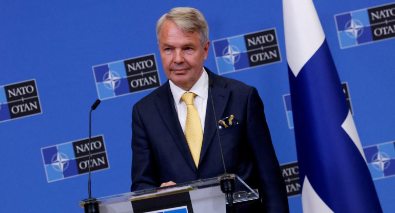 Pekka Haavisto, ministro de relaciones exteriores finlandés. Foto: Reuters.