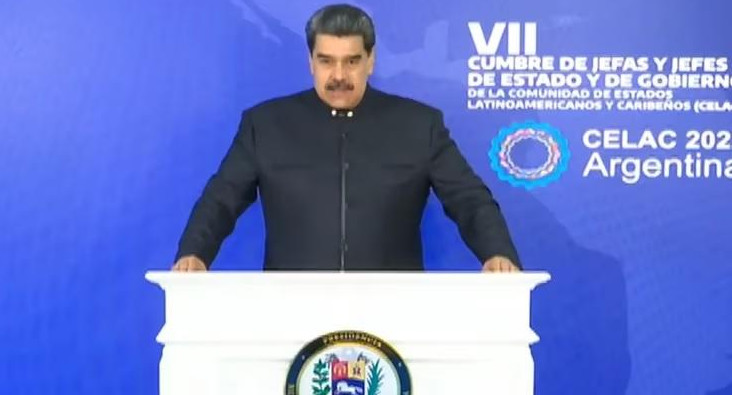Nicolás Maduro grabó un video que fue pasado durante la VII Cumbre de la CELAC