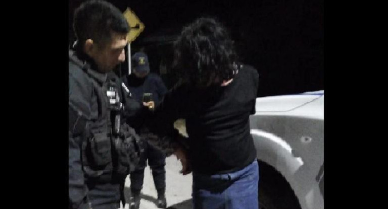 Detención de Facundo Jones Huala. Foto: Policía de Río Negro.	