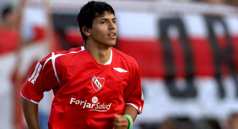 "Kun" Agüero; Independiente. Foto: NA.