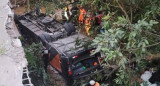 Tragedia en ruta de Brasil, micro accidentado, NA