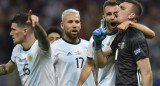 Franco Armani y Nicolás Otamendi, Selección Argentina. Foto: REUTERS