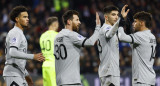 Festejo de Lionel Messi para el PSG ante el Montpellier por la Liga 1. Foto: REUTERS.