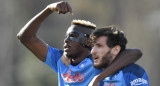 Victor Osimhen y Khvicha Kvaratskhelia; Napoli. Foto: Reuters.