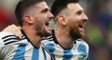 Rodrigo De Paul y Lionel Messi, Selección Argentina. Foto: NA