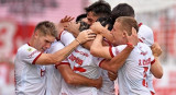 Festejo de Estudiantes ante Independiente de Chivilcoy por la Copa Argentina. Foto: @EdelpOficial.