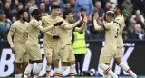 Festejo de Enzo Fernández en el Chelsea por la Premier League. Foto: REUTERS.