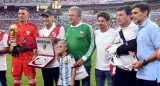 El homenaje a los Campeones del Mundo. Foto: Télam.