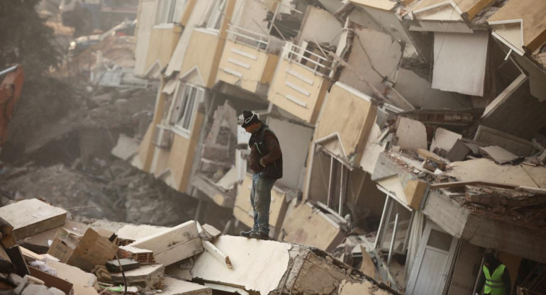 Los edificios destruídos. Foto Reuters