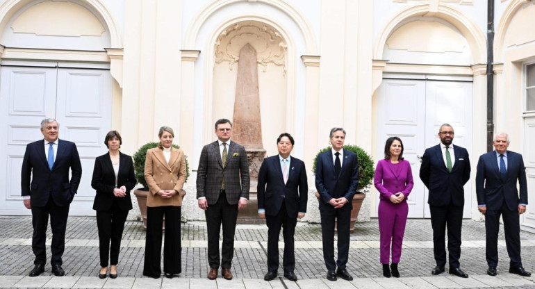 Ministros de Exteriores del G7. Foto: Efe.