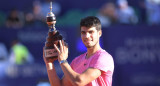 Carlos Alcaraz; campeón del ATP de Buenos Aires. Foto: Télam.