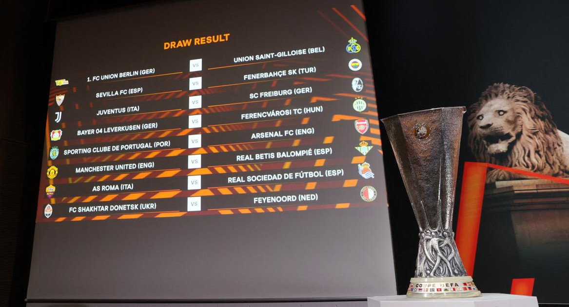 Sorteo de los octavos de final de la Europa League. Foto: REUTERS.