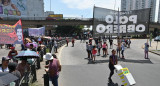 Corte del Polo Obrero en el Puente Pueyrredón. Foto: Telam