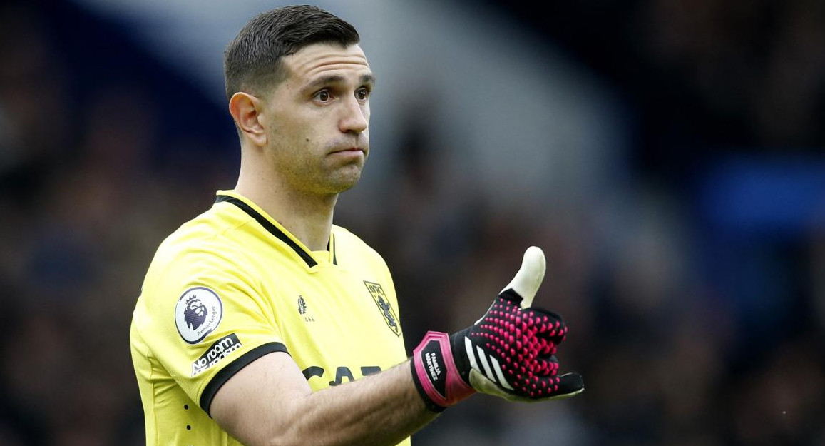 Dibu Martínez, Aston Villa. Foto: REUTERS