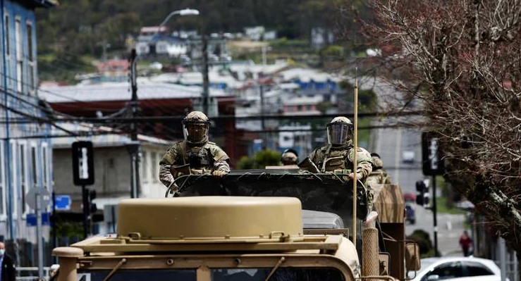 Militarización en Chile. Foto: REUTERS