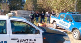 Momento de la detención de la mujer que mató a su novio. Foto: Policía bonaerense