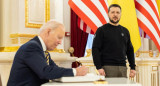 Joe Biden y Volodimir Zelenski. Foto: REUTERS