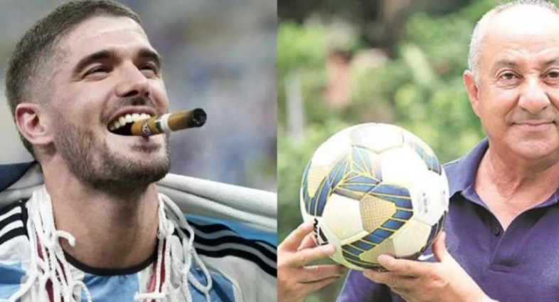 Rodrigo De Paul y Osvaldo Ardiles, Selección Argentina. Foto: NA