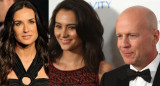 Demi Moore, Emma Heming y Bruce Willis. Fotos: NA