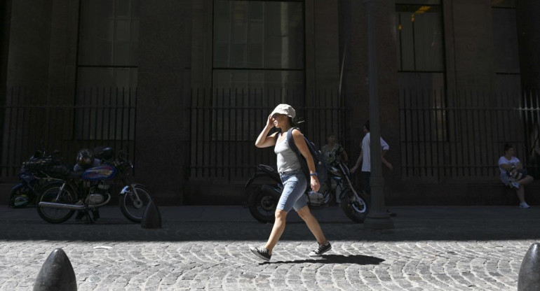 Ola de calor, Buenos Aires. Foto: Télam