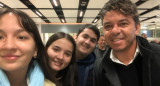 La fotografía de Marcelo Gallardo en un aeropuerto de Londres, Inglaterra. Foto: Twitter @juanamaggii.