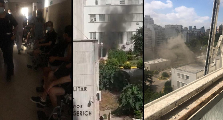Incendio en subsuelo del Hospital Militar Central en Palermo