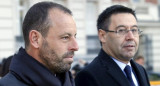 Sandro Rosell y Josep Bartomeu. Foto: Reuters.