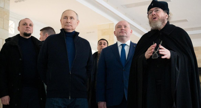 Vladimir Putin; visita a Crimea. Foto: Reuters.