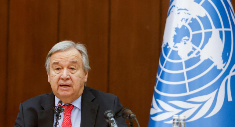 António Guterres, secretario general de la ONU. Foto: Reuters.