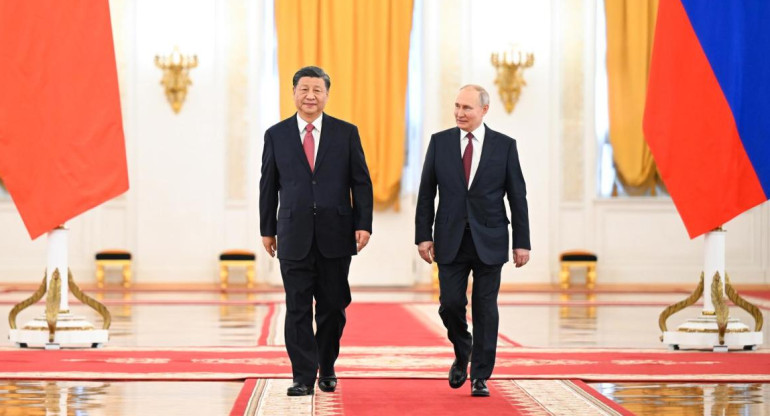 Xi Jinping y Vladimir Putin. Foto: EFE. 