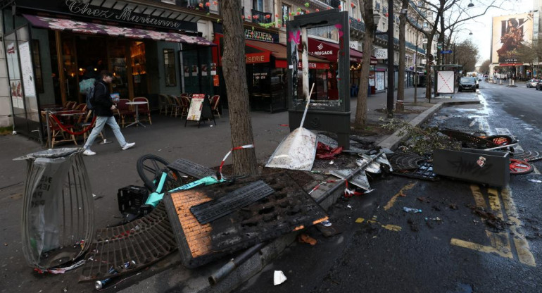 Estallido social en Francia. Foto: Reuters.