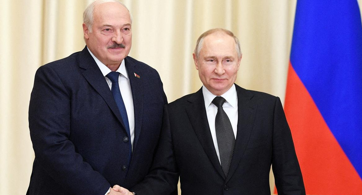 Alexandr Lukashenko y Putin. Foto: REUTERS