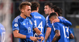 Festejo de Mateo Retegui; Malta vs. Italia. Foto: Reuters.