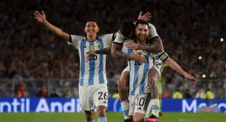 Lionel Messi en la Selección argentina. Foto: NA.