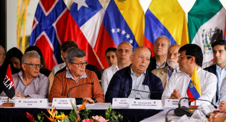 Los negociadores del gobierno de Colombia y el Ejército de Liberación Nacional_ Reuters