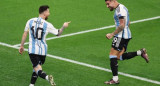 Lionel Messi y Nicolás Otamendi. Foto: NA