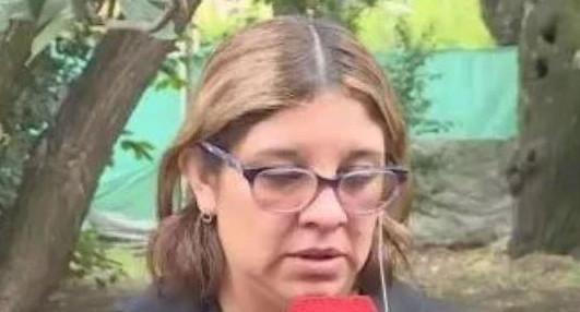 La esposa del chofer asesinado en Virrey del Pino. Foto: captura de pantalla.