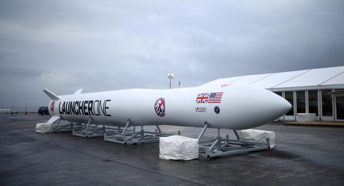 Cohete de la compañía Virgin. Foto: Reuters.