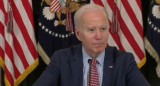 Joe Biden cuando se le preguntó por Donald Trump. Foto: captura video