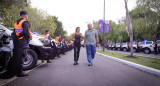 Entrega de patrulleros en Quilmes de Mayra Mendoza y Sergio Berni. Foto: Prensa.