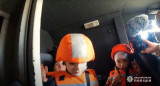 Niños evacuados en Ucrania. Foto: Reuters.