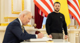 Joe Biden y Volodimir Zelenski, Ucrania. Foto: Reuters