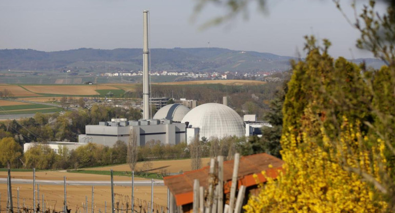 Imágenes de la planta nuclear de Neckarwestheim. Foto EFE.